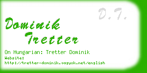 dominik tretter business card